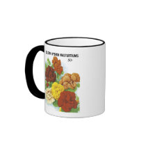 Gleam Hybrid Nasturtiums Seed Packet mugs