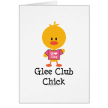 Glee Club Chick Greeting Card