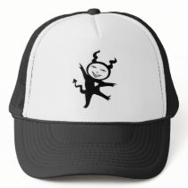 Gleeful Black Monster hats by QueenHare Gleeful Black Monster hats