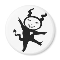 Gleeful Black Monster magnets
