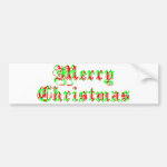 Gleeful Merry Christmas Bumper Stickers Gleeful Merry Christmas Bumper Stickers