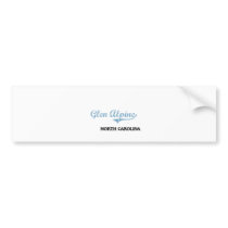 Glen Alpine North Carolina City Classic Bumper Sticker