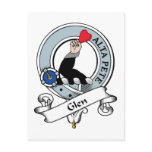 Glen Clan Badge Post Card