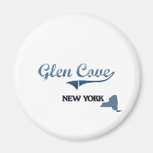 Glen Cove New York City Classic Fridge Magnet