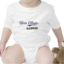 Glen Ellyn Illinois City Classic Baby Bodysuits
