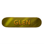 glen gold custom skateboard deck