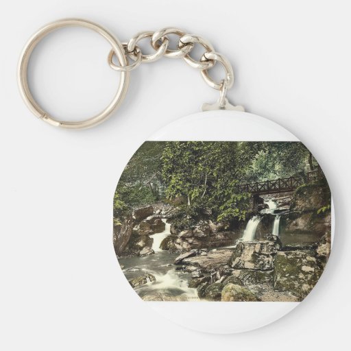 Glen Lyn., falls and upper bridge, Lynton and Lynm Key Chain