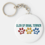 GLEN OF IMAAL TERRIER Mom Paw Print 1 Key Chain