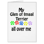 Glen of Imaal Terrier Walks Design Greeting Cards