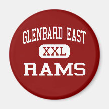 Glenbard East - Rams - High - Lombard Illinois Refrigerator Magnet
