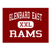 Glenbard East - Rams - High - Lombard Illinois Postcard