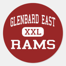 Glenbard East - Rams - High - Lombard Illinois Sticker