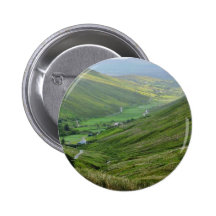 Glengesh Passes Valleys Ireland Pinback Button