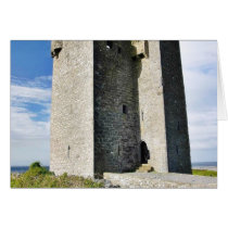 Gleninagh Castle On Hill Greeting Card