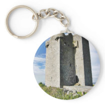 Gleninagh Castle On Hill Keychains