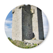 Gleninagh Castle On Hill Refrigerator Magnet