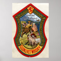 Glenlivet Whisky label,1897 Posters