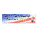 Glenn Greenwald for President 2012 bumper stickers