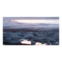 Gletscherlagune Island Photo Greeting Card