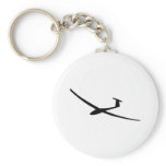 glider sailplane keychain