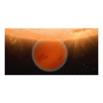 Gliese 436 B Extrasolar Planet Orbiting It's Sun Photo Greeting Card