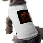 Glimmer and Burst of Red Pet Tee Shirt
