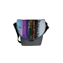 Glitched LA messenger bags