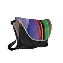 Glitched Long Beach messenger bags