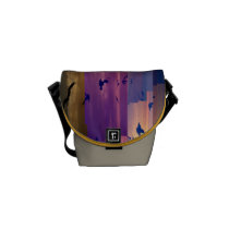 Glitched Venice Beach 2 Mini Commuter Bag messenger bags
