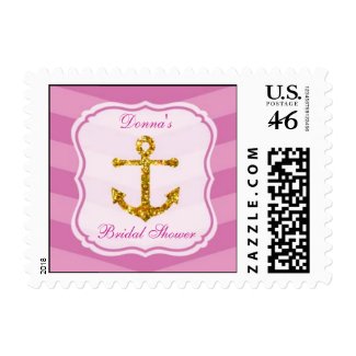 Glitter Anchor Nautical Postage