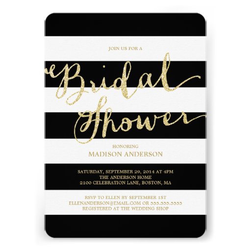 Glitter and Glam | Bridal Shower Invitation