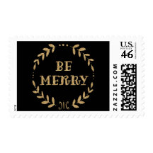 Glitter Be Merry Postage
