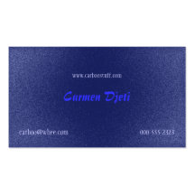 glitter burst (blue) business card