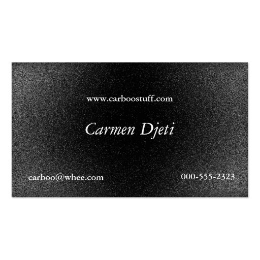 glitter burst (silver) business card templates (front side)