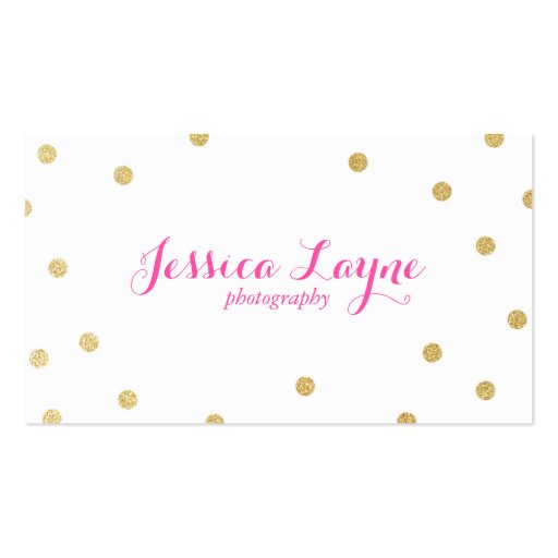 Glitter Business Cards (front side)