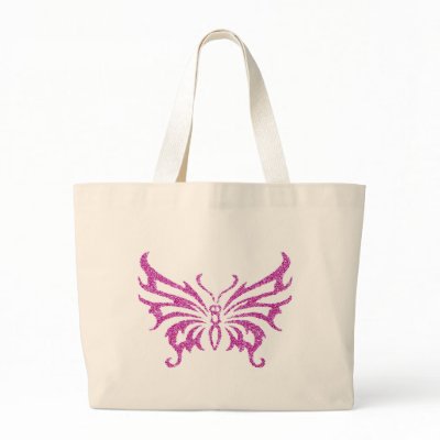 Glitter Butterfly Canvas Bags by fstasu54