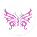 Glitter Butterfly stickers
