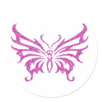 Glitter Butterfly stickers