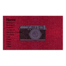 Glitter Camera Business Card