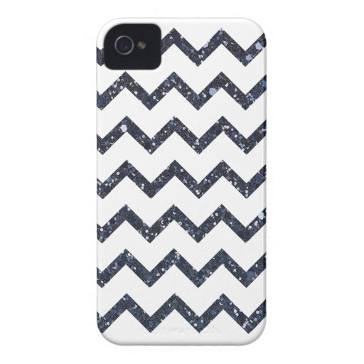 Glitter Chevron Pattern iPhone 4 Case