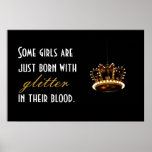 Glitter Crown Poster
