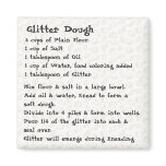 Glitter Dough Recipe Magnet pink