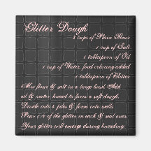 Glitter Dough Recipe Magnet silk