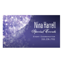 "Glitter" - Event Planner Coordinator Business Card Templates