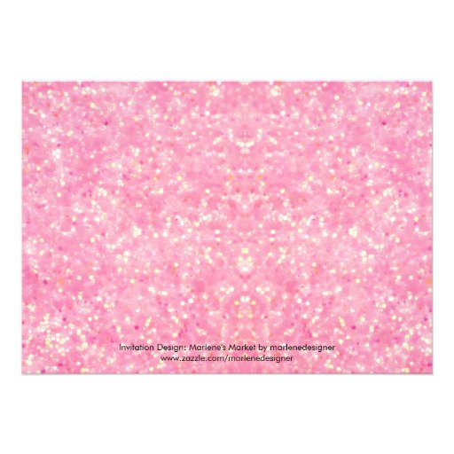 Glitter First Birthday Invitation