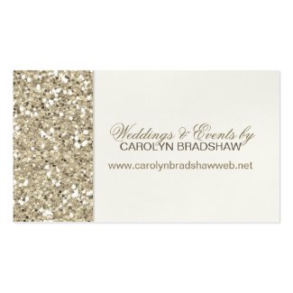 Glitter Glamour Sparkle Gold Business Card