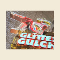 Glitter Gulch Downtown Vegas Fremont Poster Print canvas prints