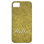 Glitter HELLO! iPhone Case iPhone 5 Covers