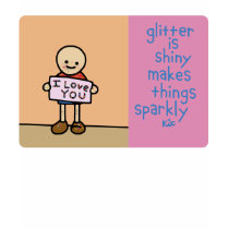 glitter is shiny. t-shirts