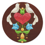 Glitter Lovebirds stickers
